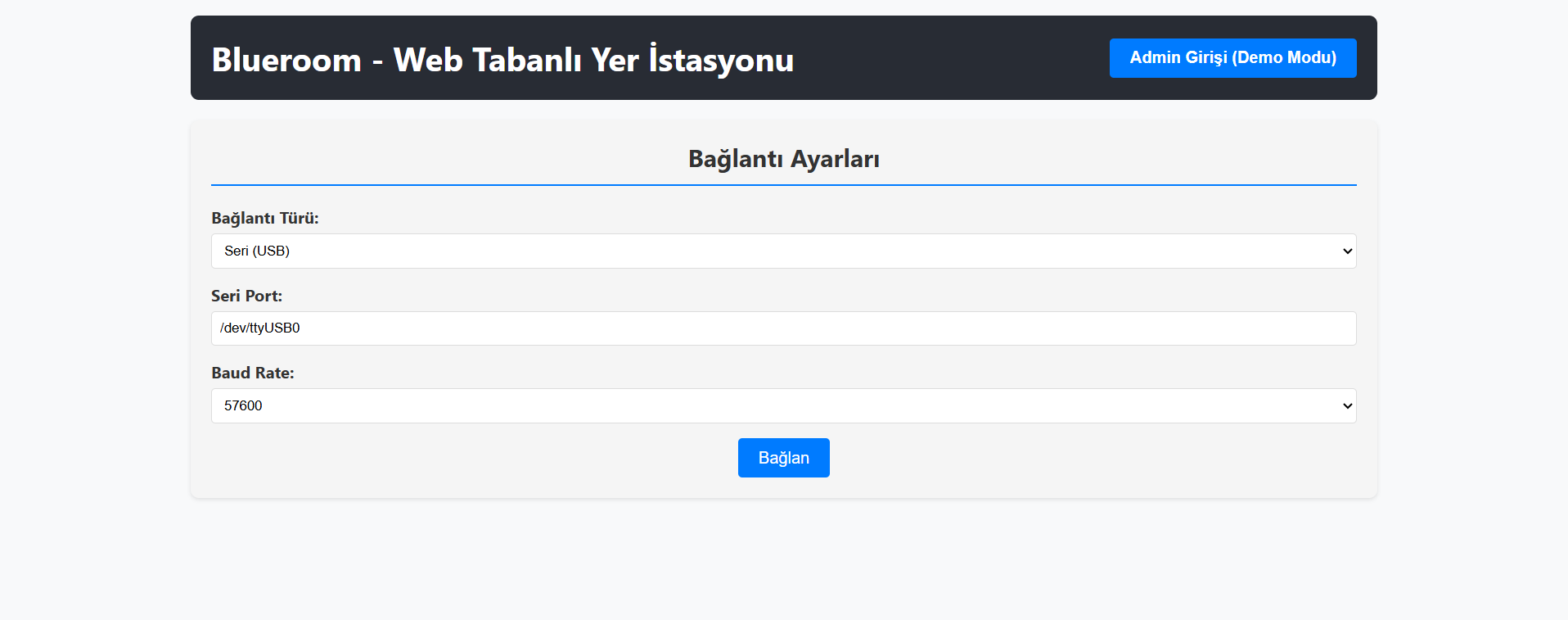 Local Ground Station Blueroom Turkey's First Web-Based Ground Station GCS